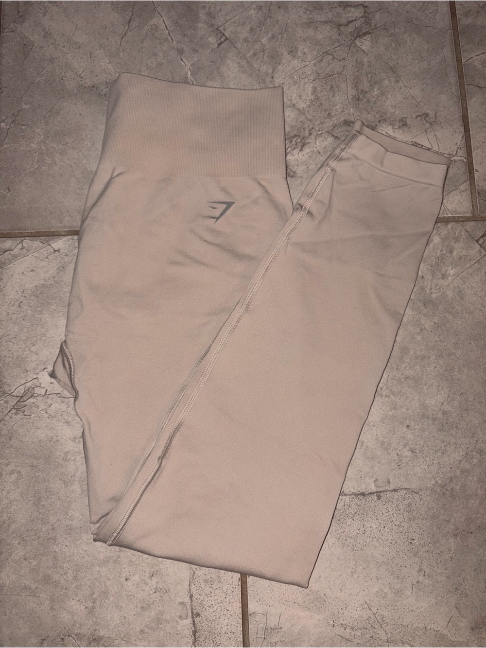 Gymshark Seamless Leggings in Light Beige